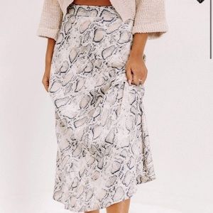 Shop Lane Satin Midi Skirt
